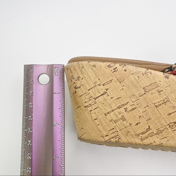 Skechers Cali Size 9 Beverlee Delighted Wedge Vegan Sandals Rainbow Multicolor - Picture 14 of 16